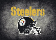 Pittsburgh Steelers Distressed Rug