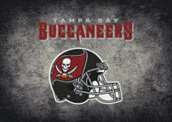 Tampa Bay Buccaneers Distressed Rug
