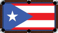 Custom Pool Table Cloth - Flags of the World Series / Puerto Rico