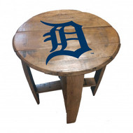 Detroit Tigers Oak Barrell Table