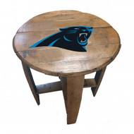 Carolina Panthers  Oak Barrel Table