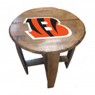 Cincinnatti Bengals Oak Barrel Table