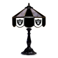Las Vegas Raiders 21" Glass Table Lamp