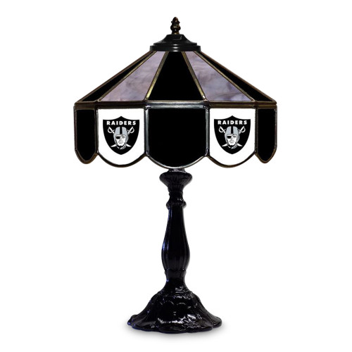 Las Vegas Raiders 21" Glass Table Lamp