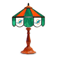 Miami Dolphins 21" Glass Table Lamp