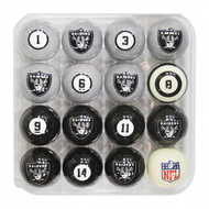 Las Vegas Raiders Billiard Balls with Numbers