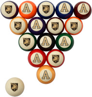 Army Black Knights Billiard Ball Set - Standard Colors