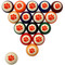 Clemson Tigers Billiard Ball Set - Standard Colors