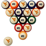 West Virginia Mountaineers Billiard Ball Set - Standard Colors