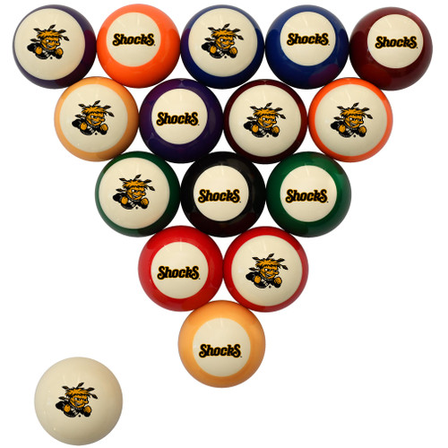 Wichita State Shockers Billiard Ball Set - Standard Colors