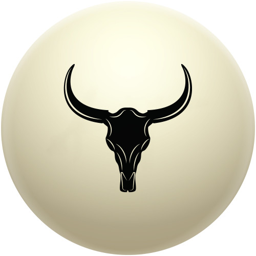 Cow Skull Cue Ball