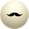 Moustache Cue Ball