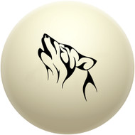 Tribal Wolf Cue Ball