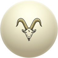 Capricorn Head of the Sea Goat Cue Ball