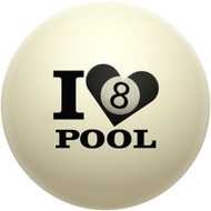I Love Pool 8-Ball Cue Ball