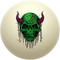 Oozing Horned Goblin Skull Cue Ball
