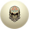 Painted Skull with Eyeballs Cue Ball