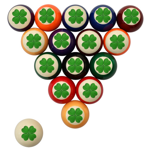 Four Leaf Clover Billiard Ball Set