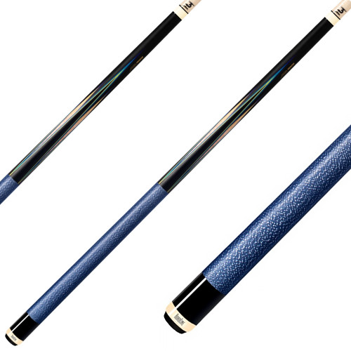 Predator 8 Point Sneaky Pete Black - Curly - Blue Points Linen Wrap Pool Cue
