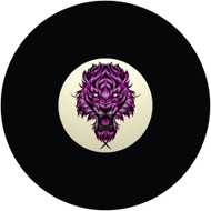 Purple Tiger Head 8 Ball