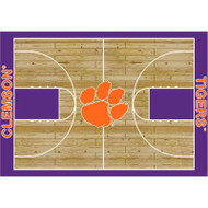 Clemson Tigers Courtside Rug 