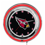 Arizona Cardinals 14 inch Neon Clock