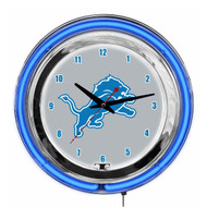 Detroit Lions 14 inch Neon Clock