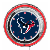 Houston Texans 14 inch Neon Clock