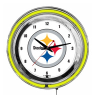 Pittsburgh Steelers 14 inch Neon Clock