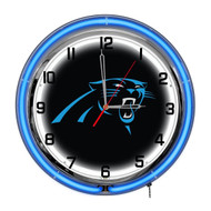 Carolina Panthers 18 inch Neon Clock