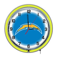 Los Angeles Chargers 18 inch Neon Clock