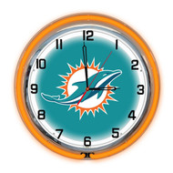Miami Dolphins 18 inch Neon Clock