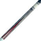 Meucci Economy Cure 7 Pool Cue - Red with Carbon Shaft