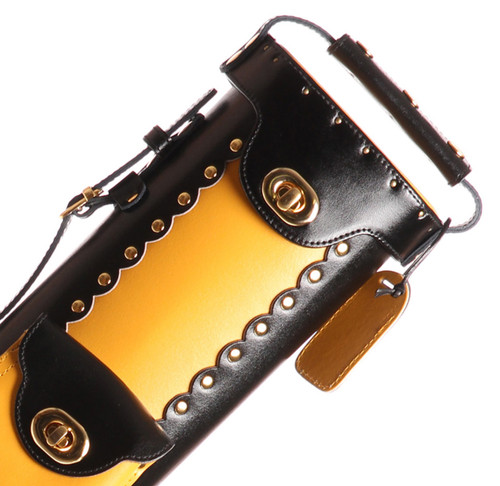 Instroke GEO Series Pool Cue Case - Yellow 2x3