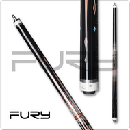 Fury Cue Black with  White & Orange Points & Diamonds  FUDC03