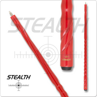  Stealth Pool Cue Red Twist  STH 44