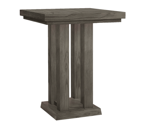 Alta Pub Table - Charcoal