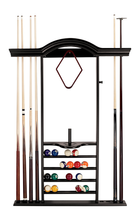 7-Cue Wall Rack - Black