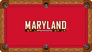 Maryland Terrapins Billiard Table Felt - Recreational 5