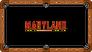 Maryland Terrapins Billiard Table Felt - Recreational 6