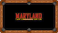 Maryland Terrapins Billiard Table Felt - Recreational 6