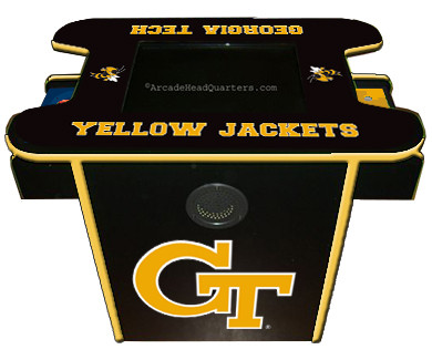 Georgia Tech Yellow Jackets Arcade Console Table Game 