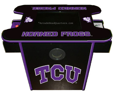 TCU Horned Frogs Arcade Console Table Game 