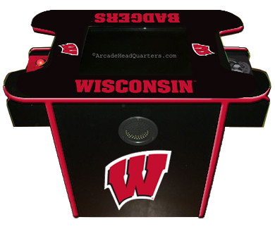 Wisconsin Badgers Arcade Console Table Game 