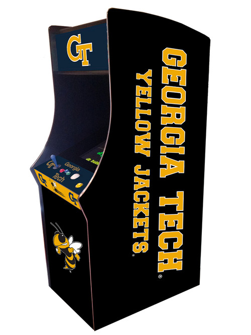Georgia Tech Yellow Jackets Upright Arcade Game