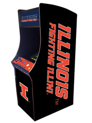 Illinois Fighting Illini Upright Arcade Game