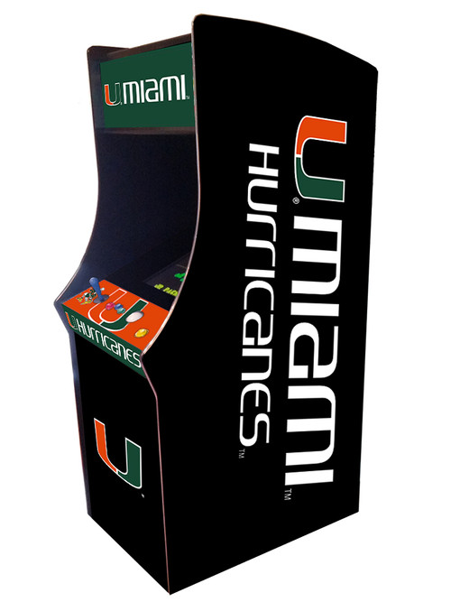 Miami Hurricanes Upright Arcade Game