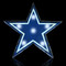 Dallas Cowboys Logo - Lighted Recycled Metal Light