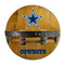 Dallas Cowboys Oak Bar Shelf