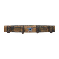 Dallas Cowboys Rustic Oak Coat Rack
